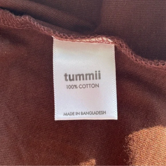 Tummii “Mama Knows Best” Graphic T-Shirt Trendy Casual Chocolate Brown Size L - Picture 11 of 11